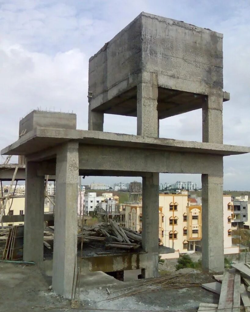 overhead water tank unique waterproofing